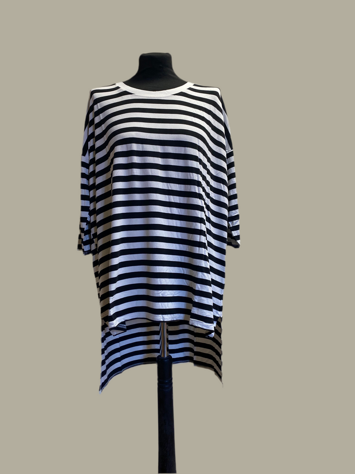 Nautical Long Line Stripe Heaven Dip Back Top