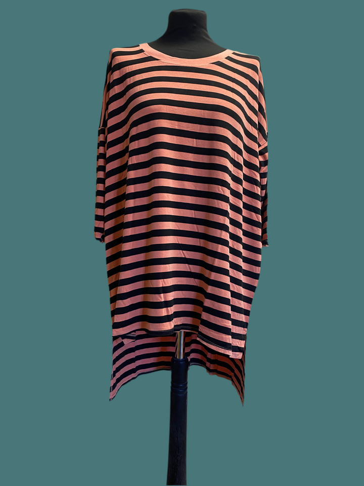 Nautical Long Line Stripe Heaven Dip Back Top