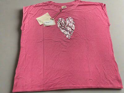 foil heart Tessa sleeveless Tee