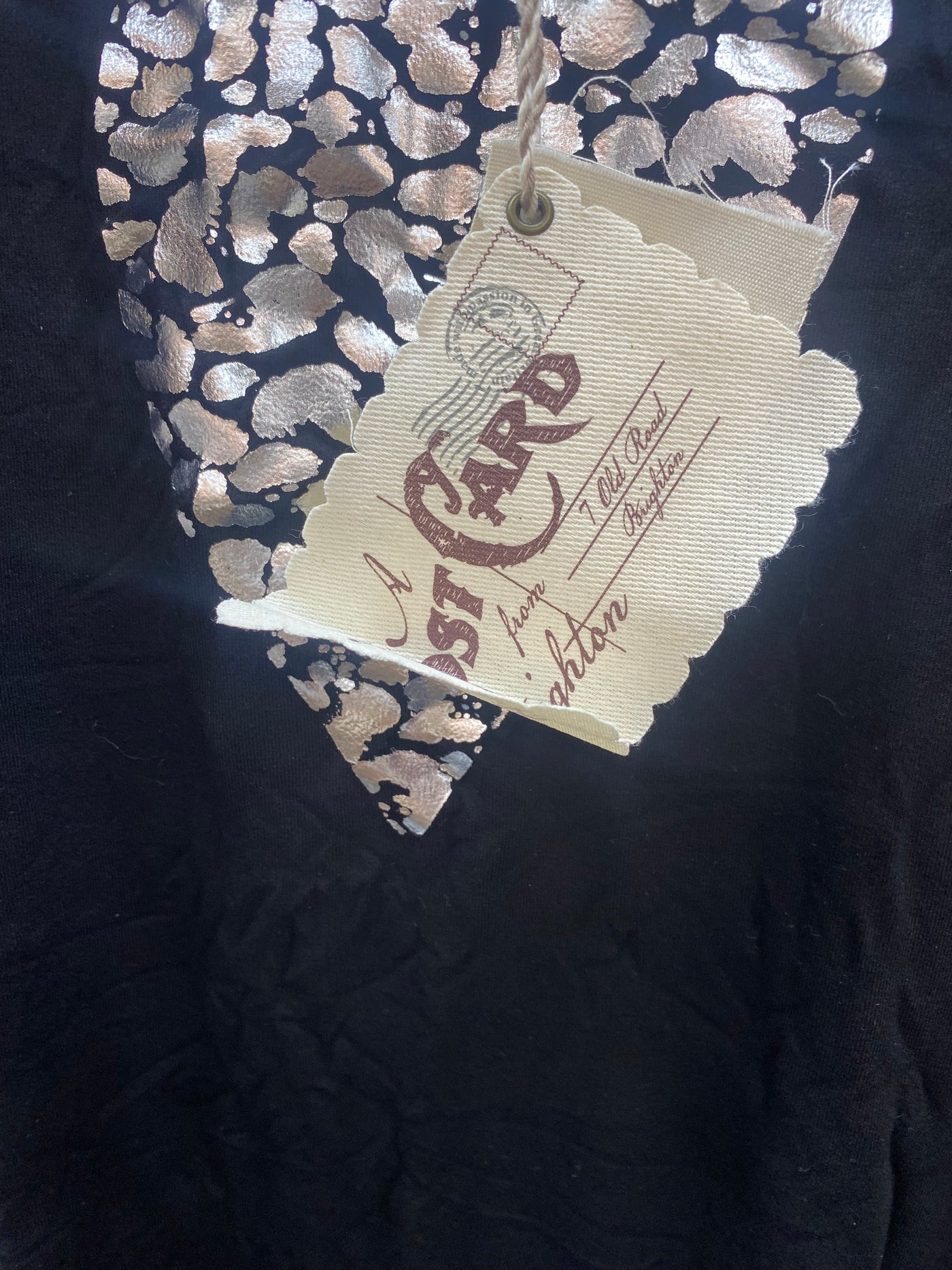foil heart Tessa sleeveless Tee