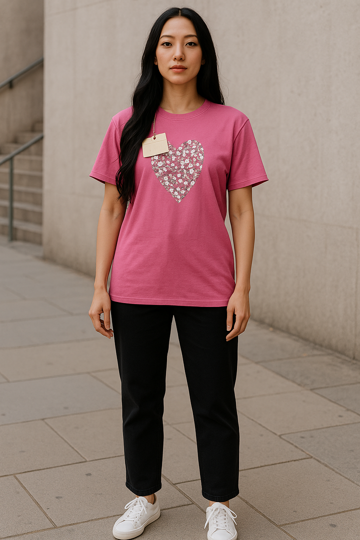 foil heart Tessa sleeveless Tee