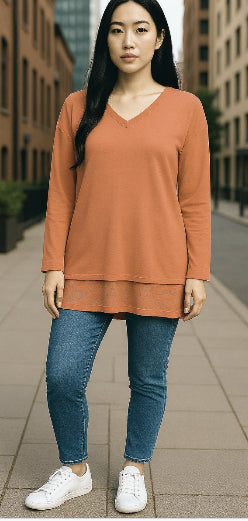 Karma Curved Hem Top