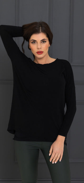 A Post Card From Brighton Black Flickie Zip Top
