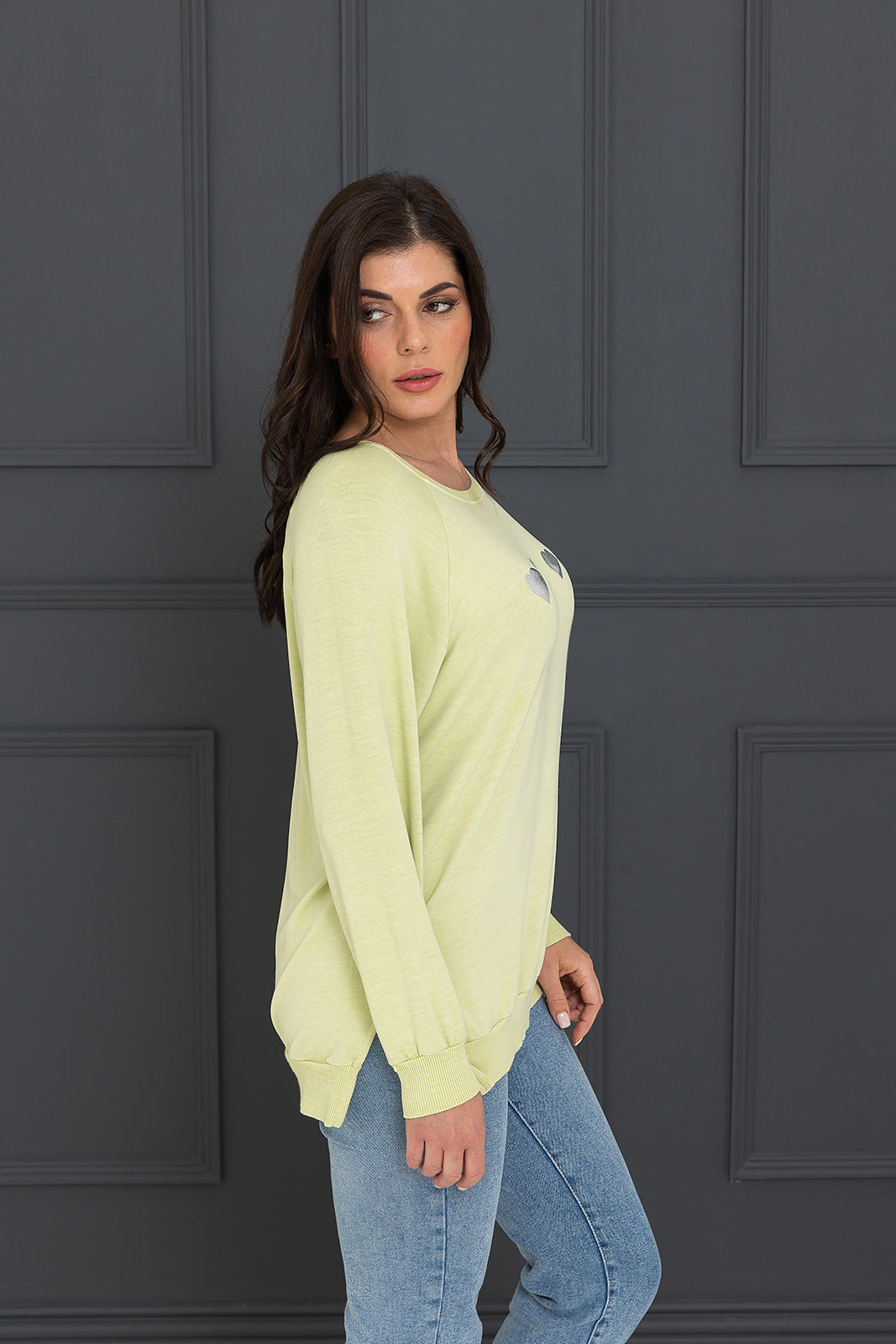 Summer 23 foil heart Zippee  Sweat