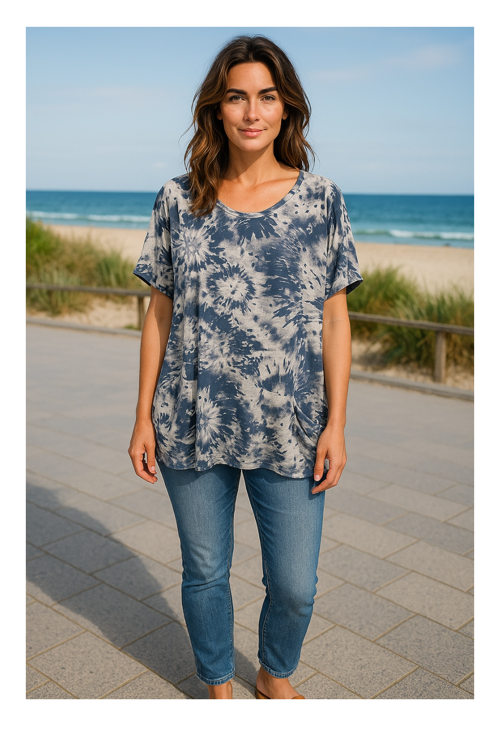 Tammy Pammy Mineral Print Pocket Top