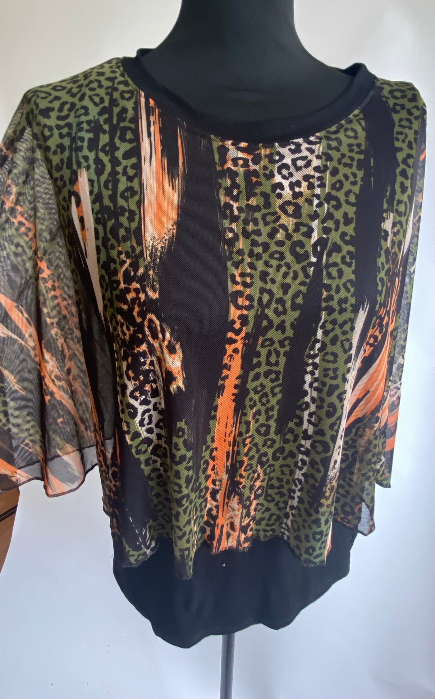 winter 23 Angel Chiffon Overlay Top