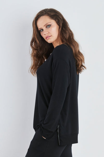 Sundae Tee  Dana side  Zip Sweat