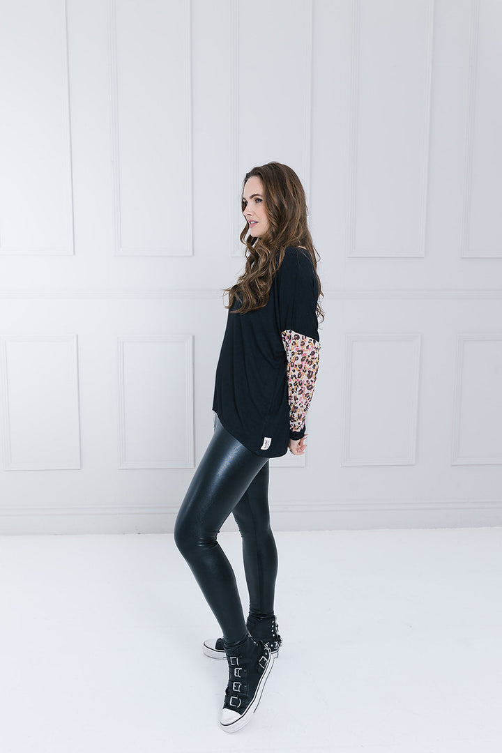 A/W Abstract Animal Katie Chiffon Sleeve