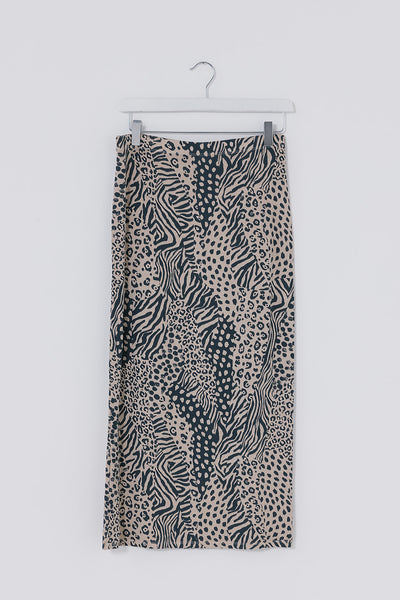 Crazy Animal Milly Midi Skirt