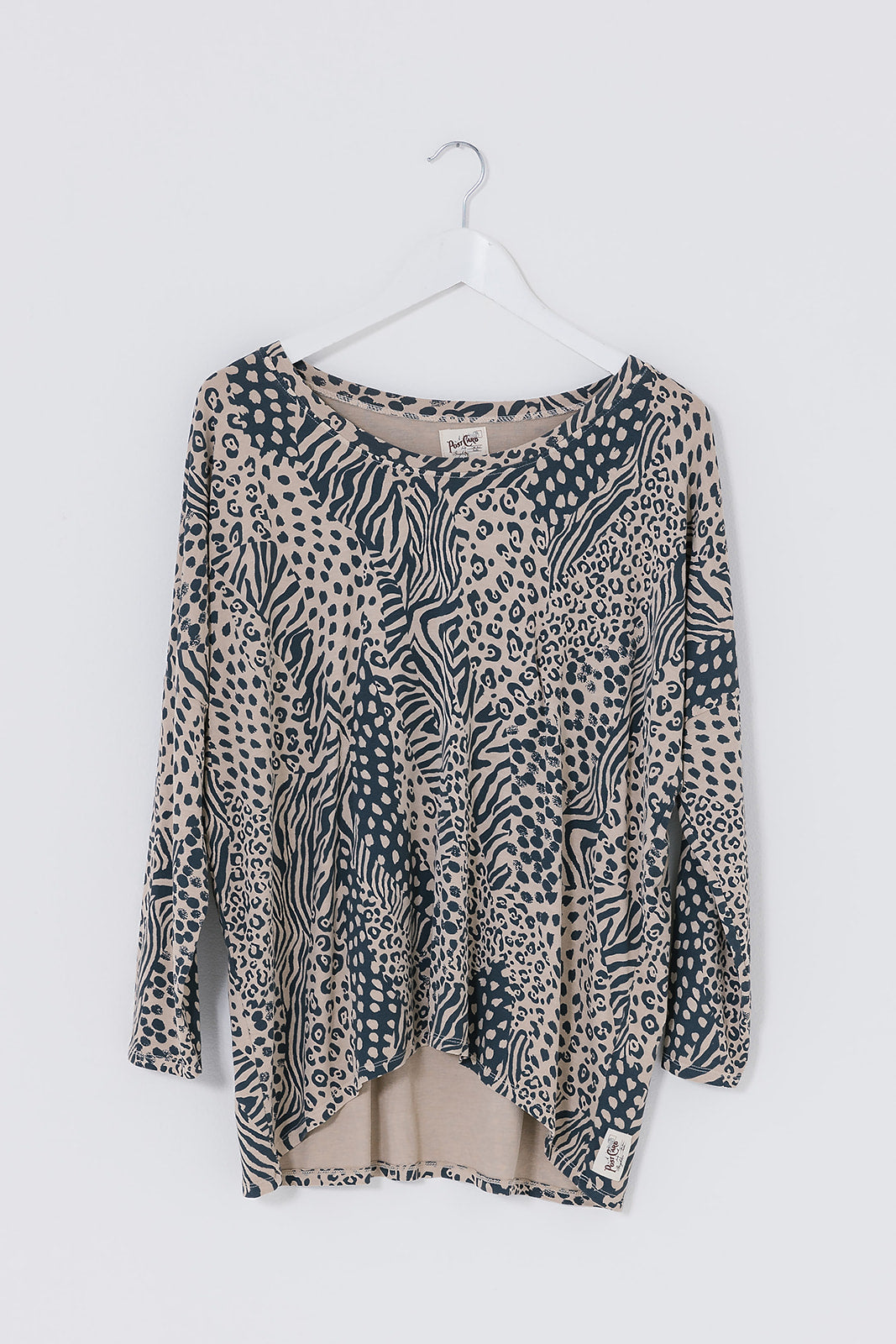 A/W Crazy animal Flirty Top