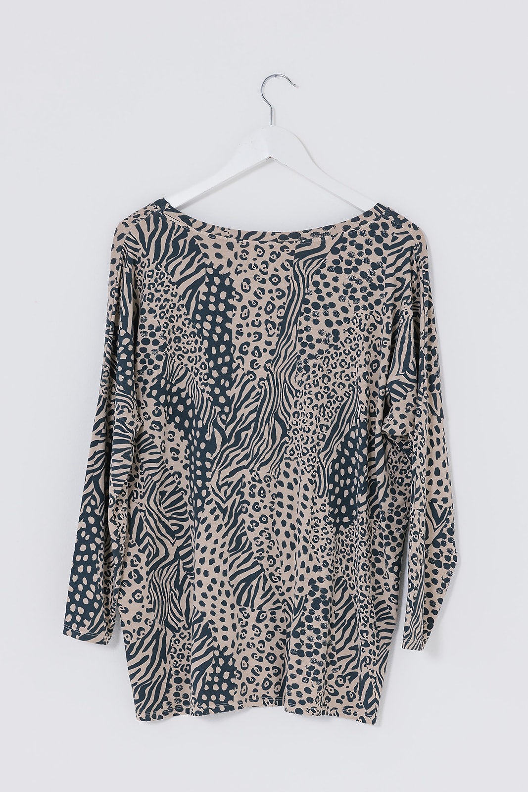 A/W Crazy animal Flirty Top