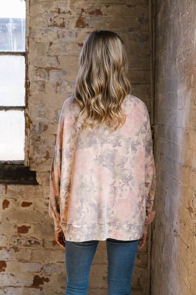 Erica Botanical Puff Sleeve Sweat
