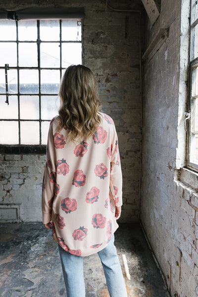 Rita Rose Print Oversized Sweat