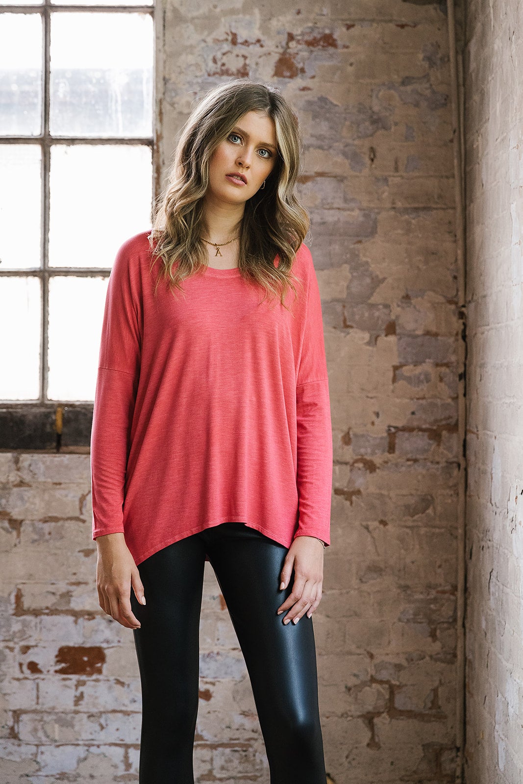 Summer Karma Curved Hem Top