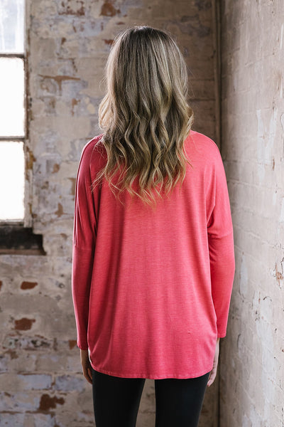 Summer Karma Curved Hem Top