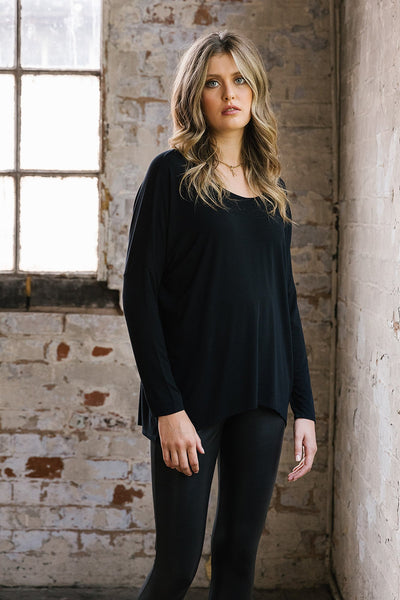 Summer Karma Curved Hem Top