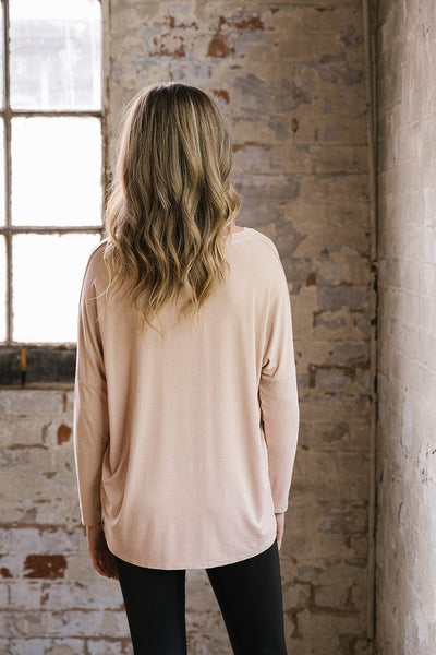 Summer Karma Curved Hem Top