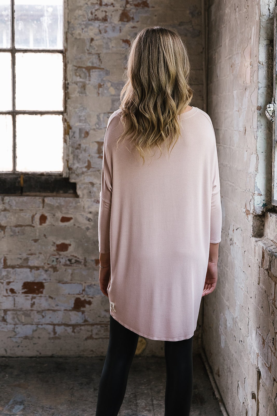 Summer Flirty Long Line Dipped Back KnitTop