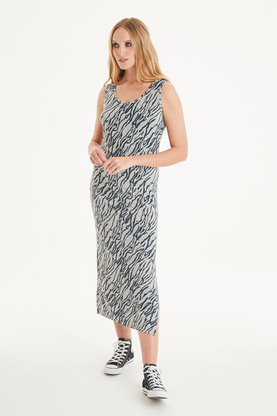 Amelia Animal Maxi Vest Dress