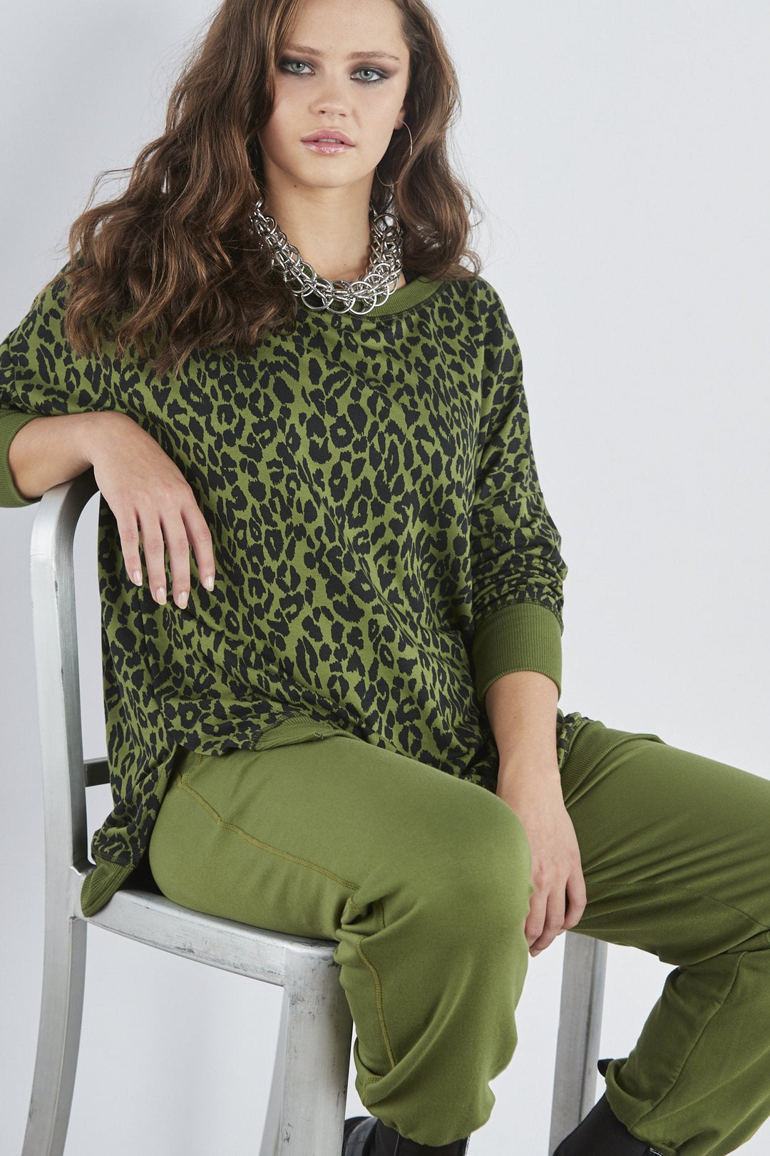 Sundae Tee Angelina Longline Side Split Sweat