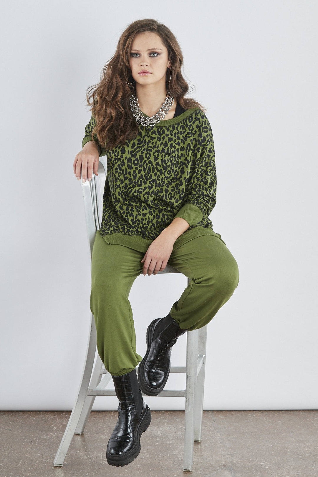 Sundae Tee Angelina Longline Side Split Sweat