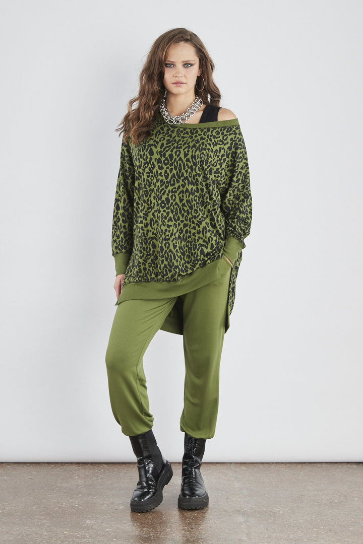 Sundae Tee Angelina Longline Side Split Sweat