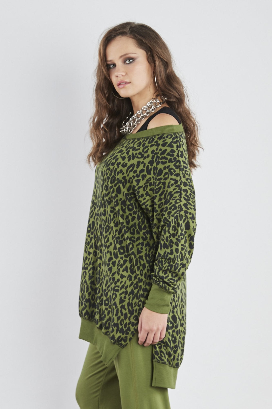 Sundae Tee Angelina Longline Side Split Sweat