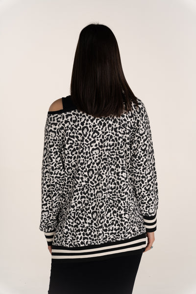Angelina Animal Stripe Sweat