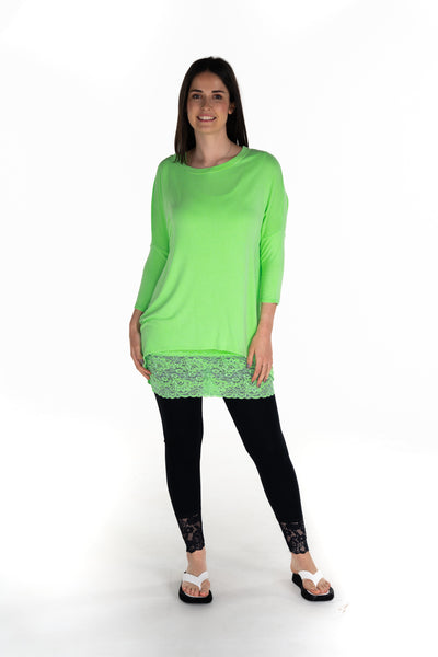 Sale Flirty Long Line Dipped Back Knit Top