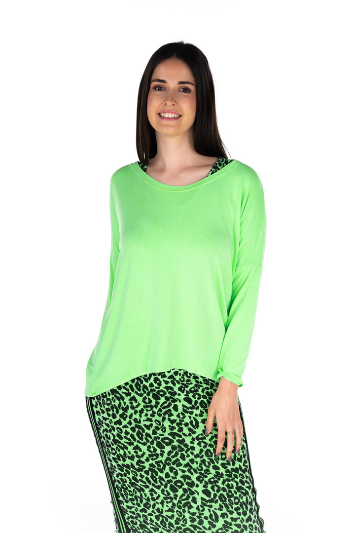 Sale Karma Curved Hem Top