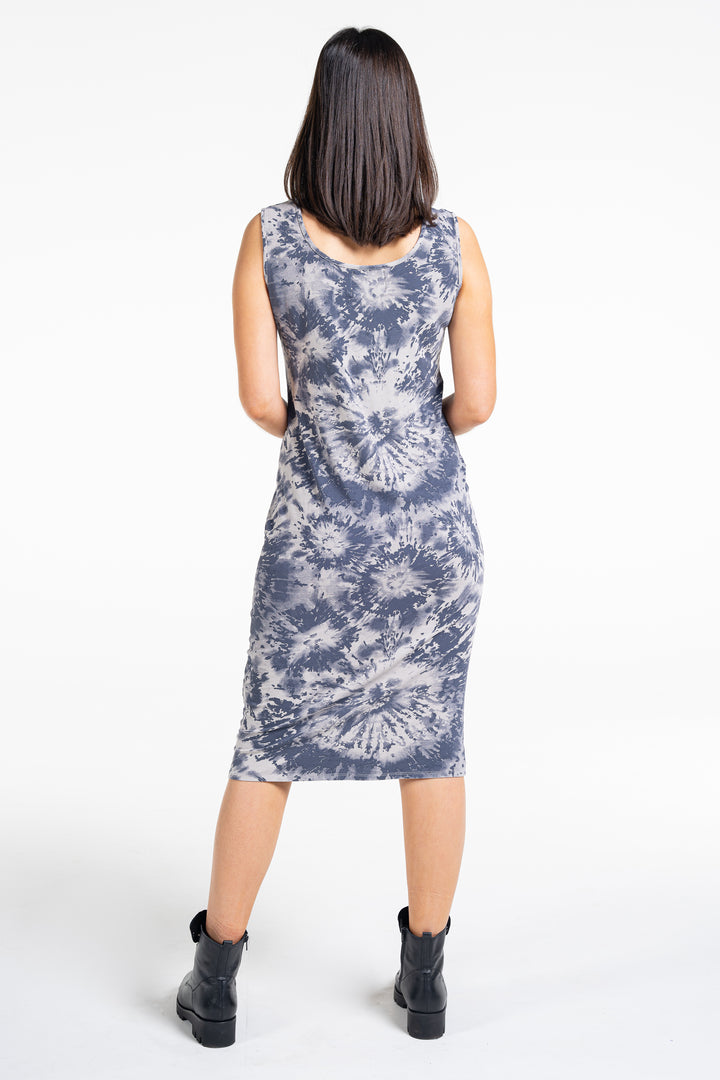 TOFF Meg Mineral Print Midi Dress