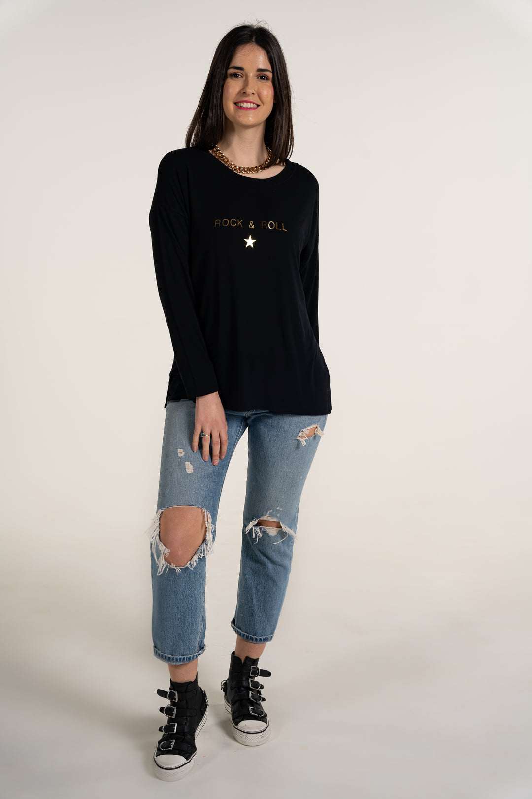 Rock And Roll Long Sleeved Top