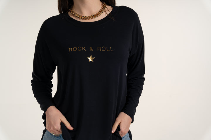 Rock And Roll Long Sleeved Top