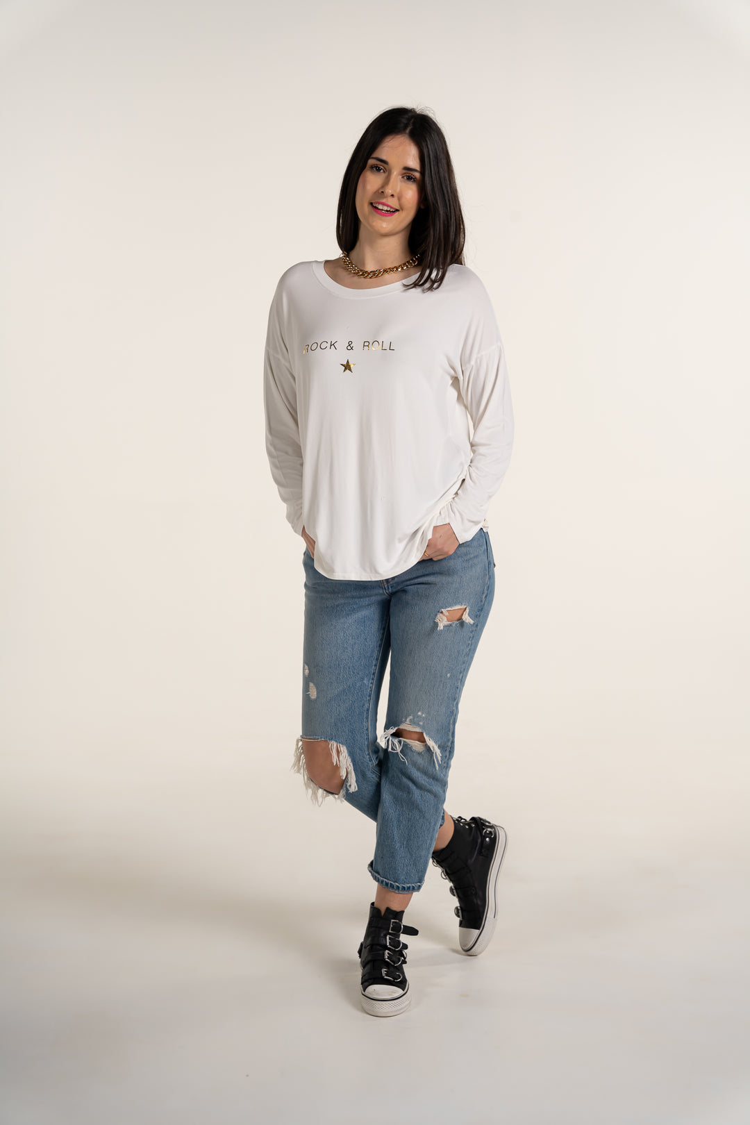 Rock And Roll Long Sleeved Top
