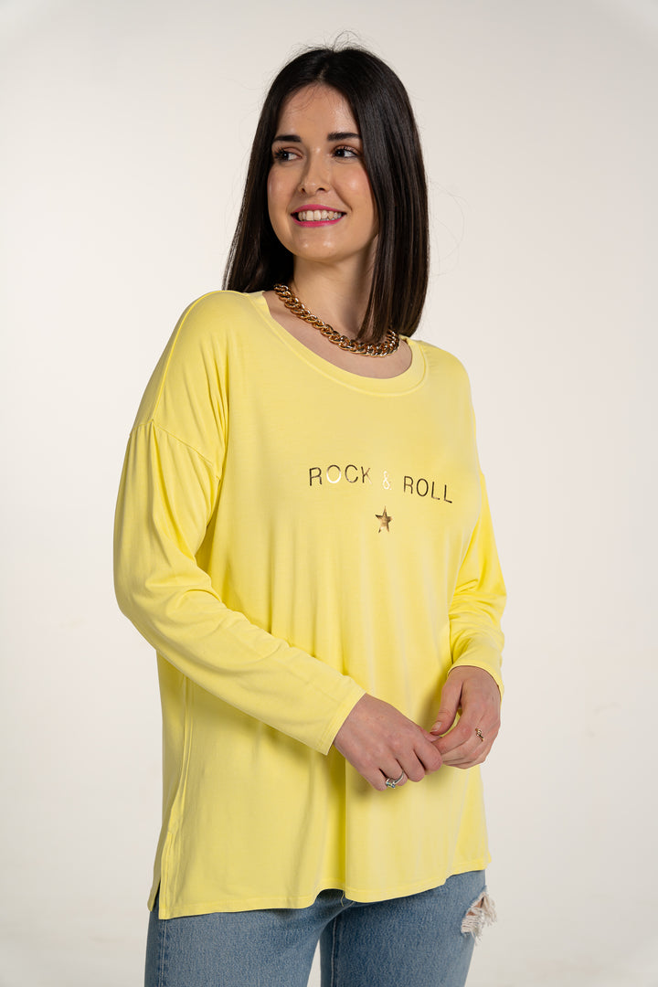 Rock And Roll Long Sleeved Top