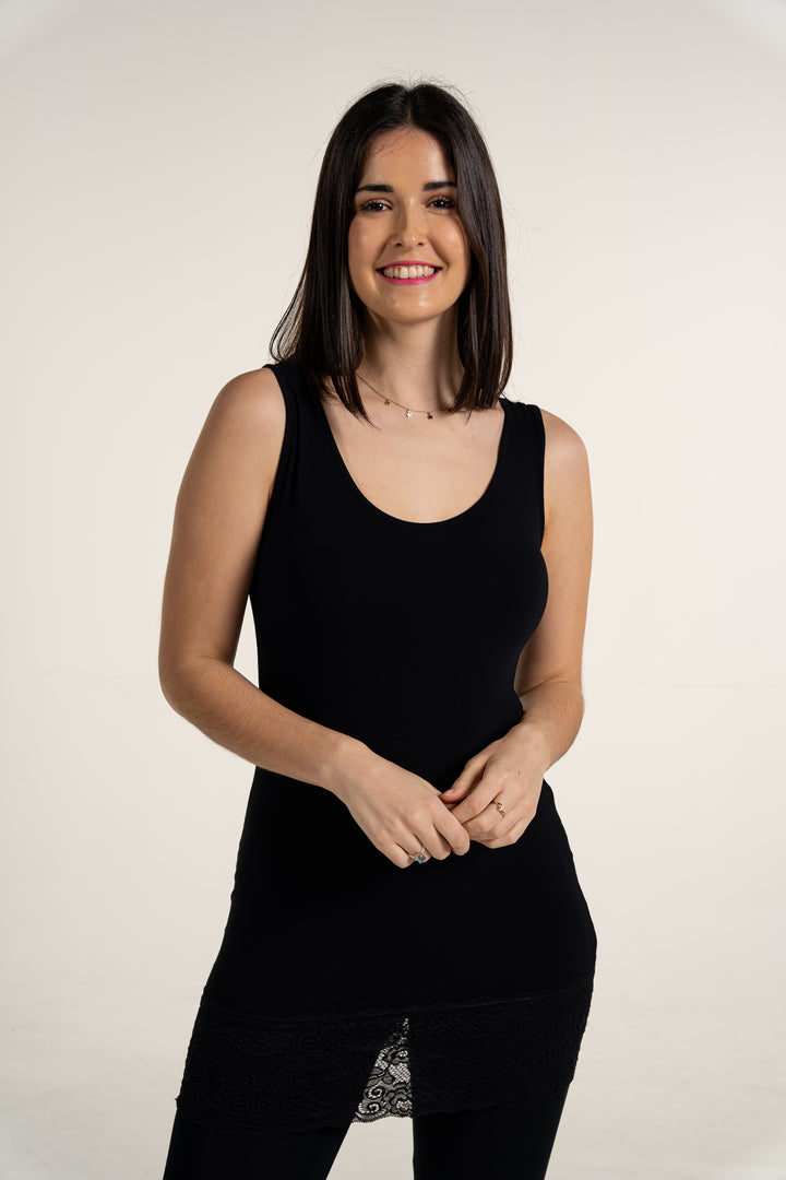 Sammy Lace Vest Longline Pretty Vest