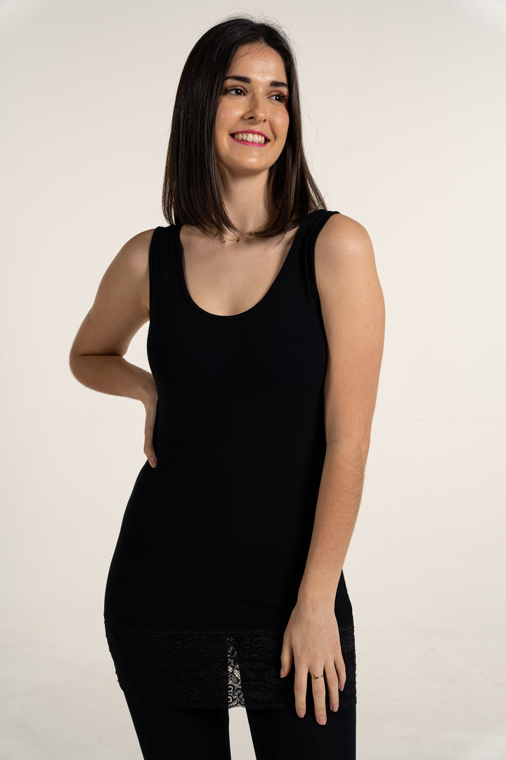 Sammy Lace Vest Longline Pretty Vest