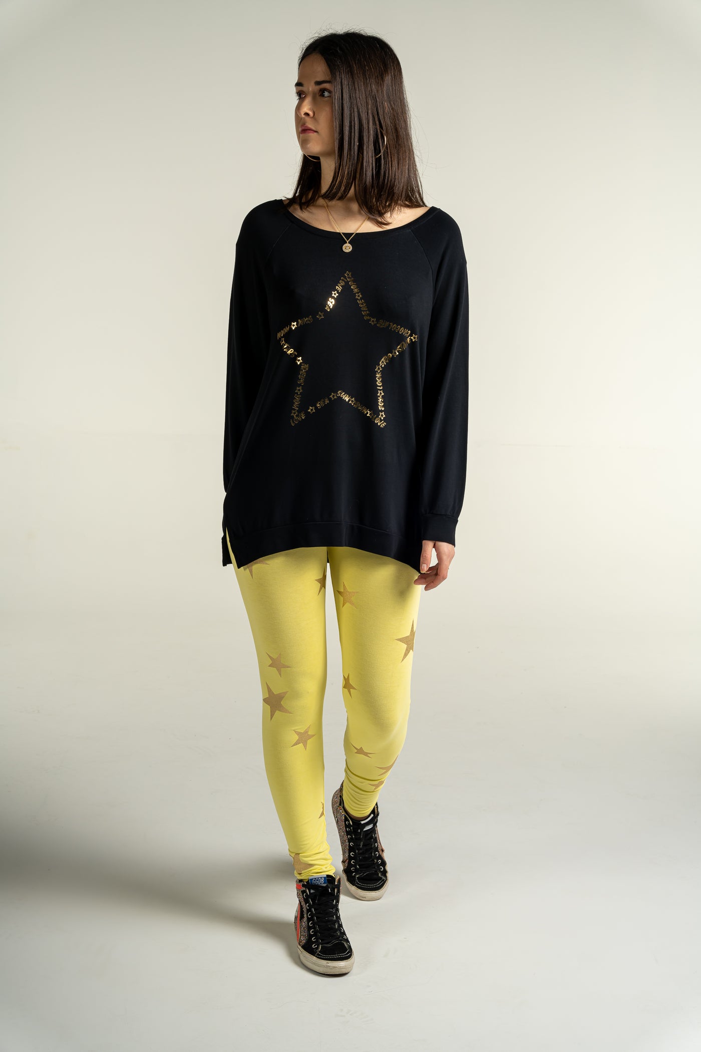 Selena Gold Star Leggings