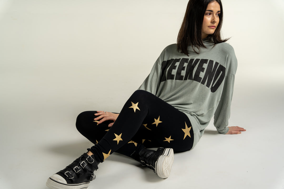 Selena Gold Star Leggings