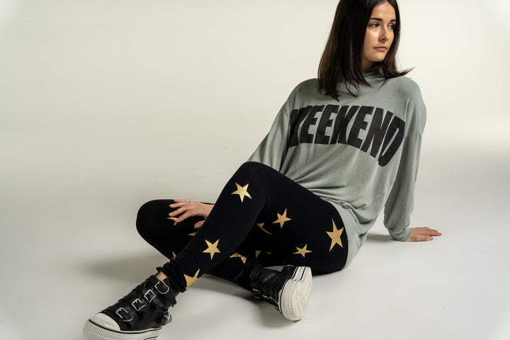 Selena Gold Star Leggings
