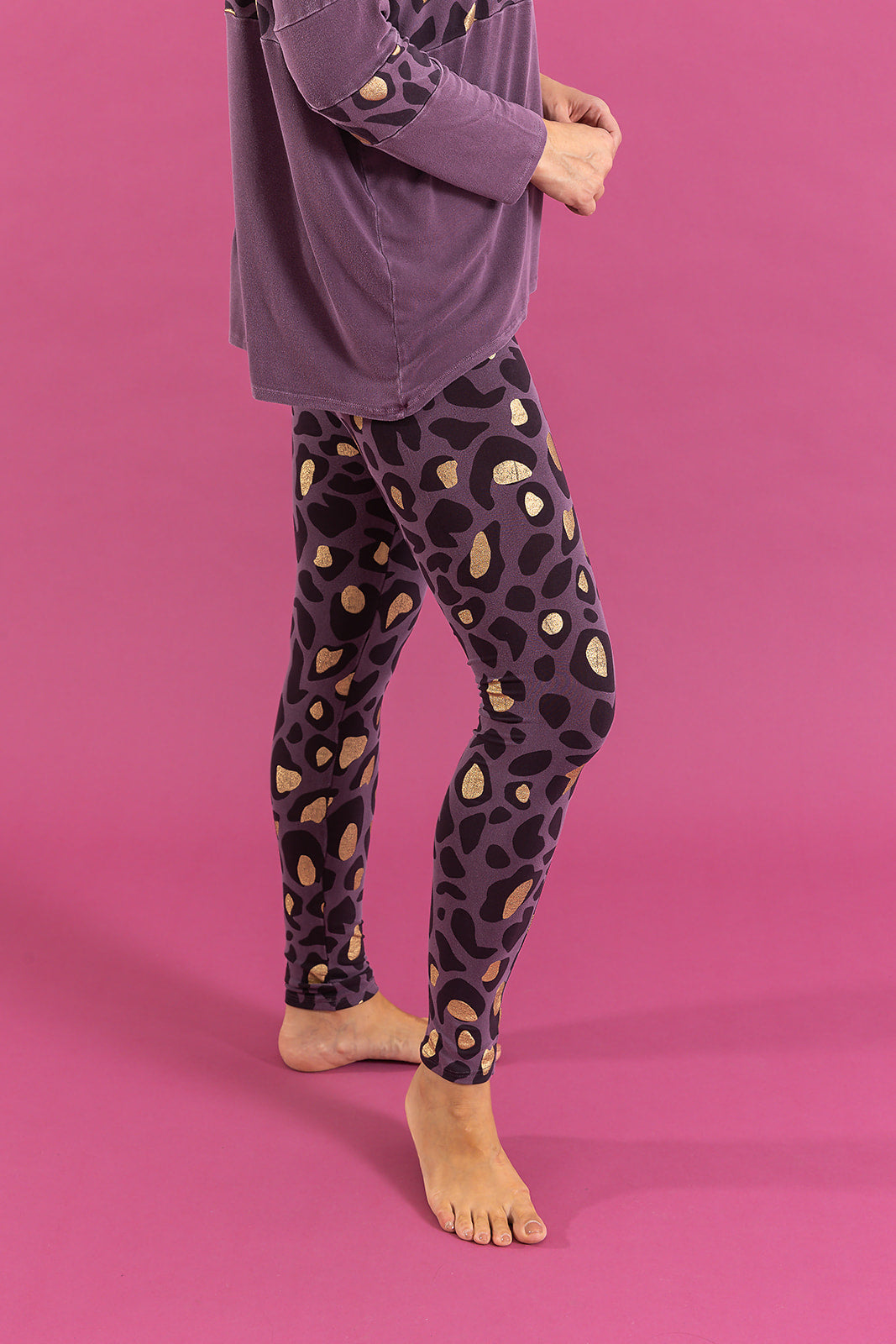 Leo Noire gold animal Anita Leggings