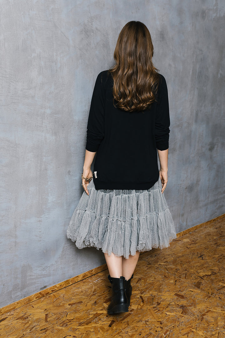 Lux Foil Copper Heart Print Sweat