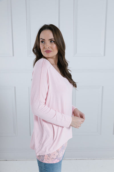 Sale Karma Curved Hem Top