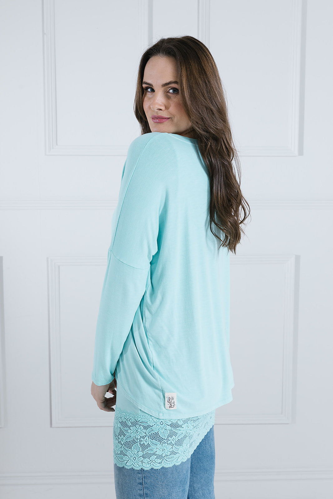 Sale Karma Curved Hem Top