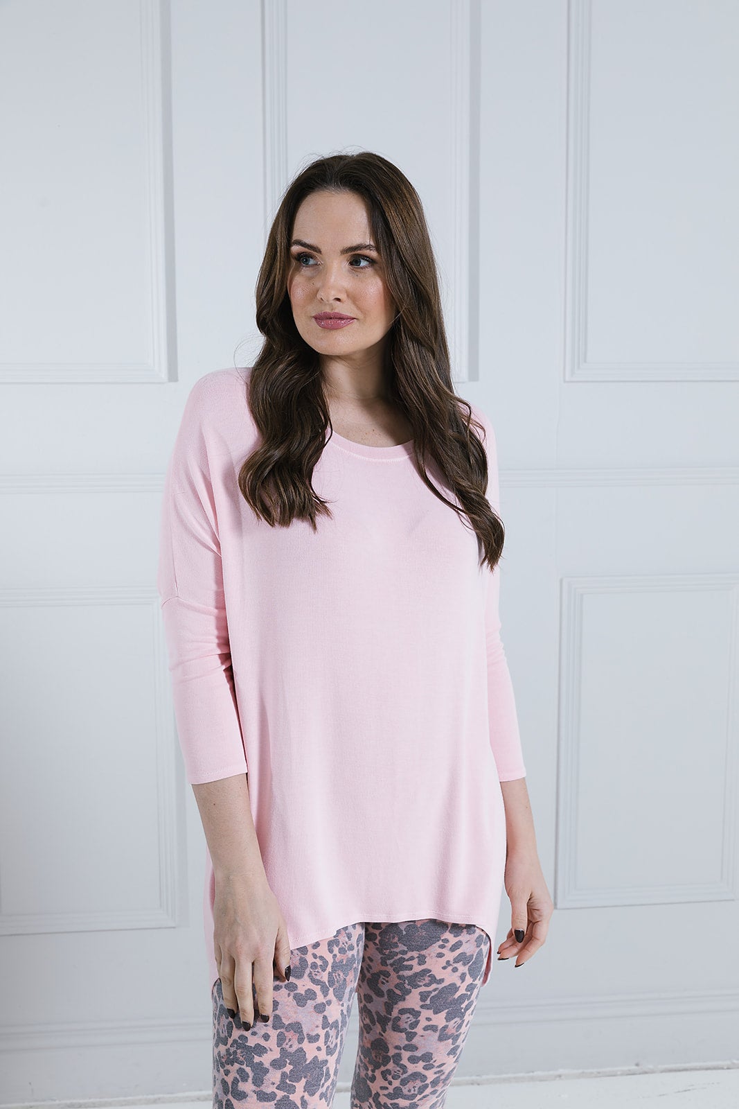 Summer Flirty Long Line Dipped Back KnitTop