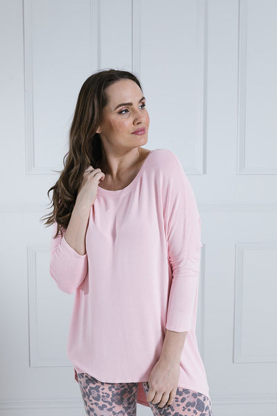 Summer Flirty Long Line Dipped Back KnitTop