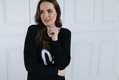 Hattie Heart Print Longline Sweat