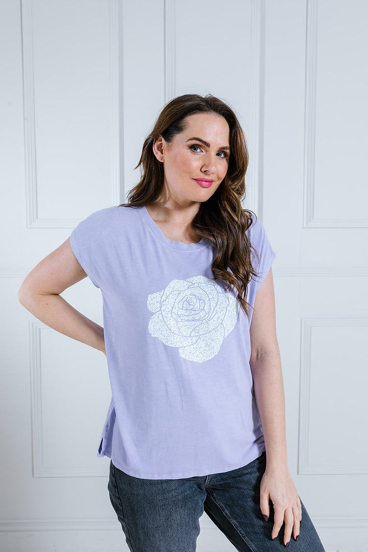 Rose Print Tee