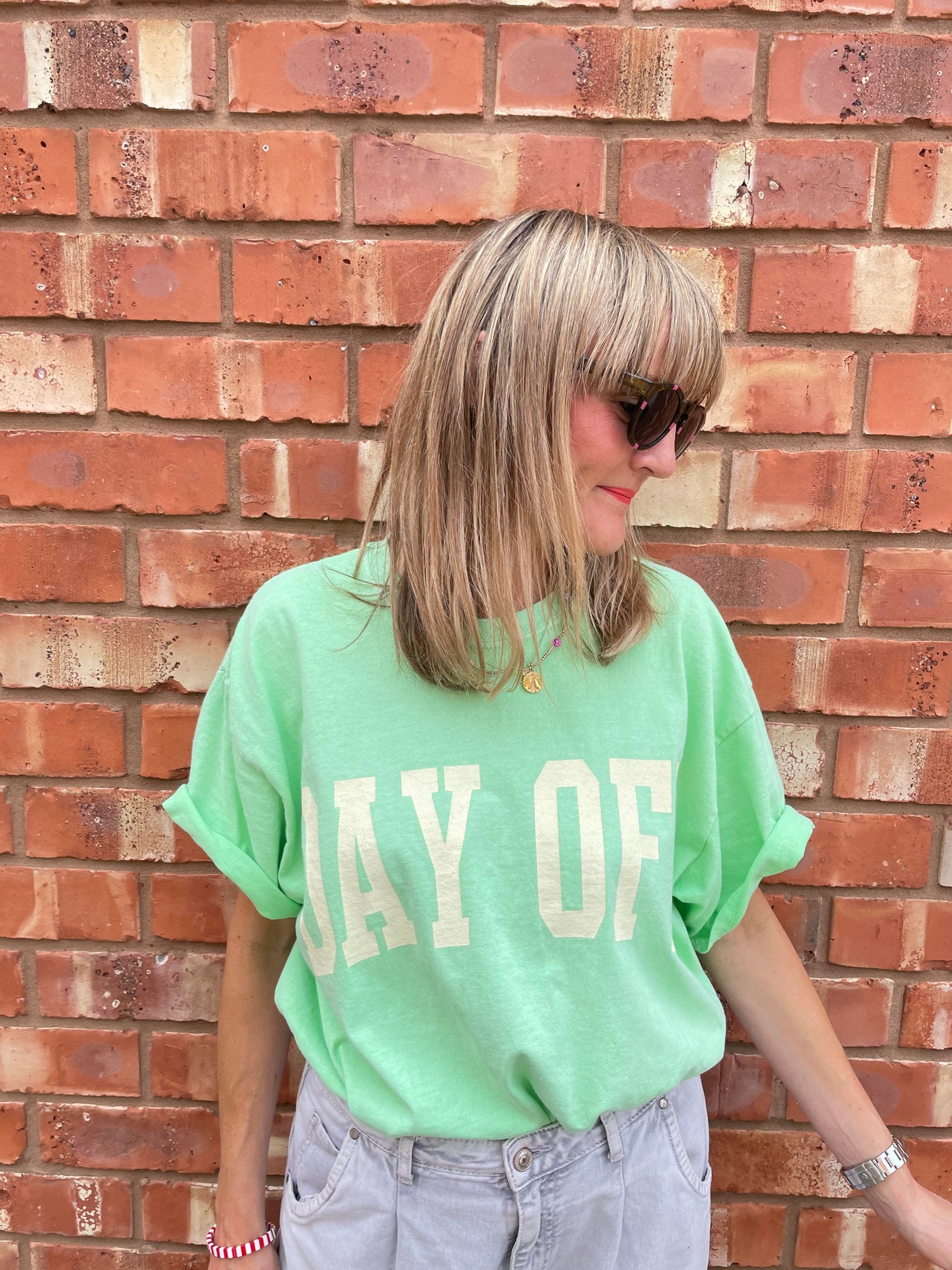 Sundae Tee Day Off Vintage Boyfriend T Shirt