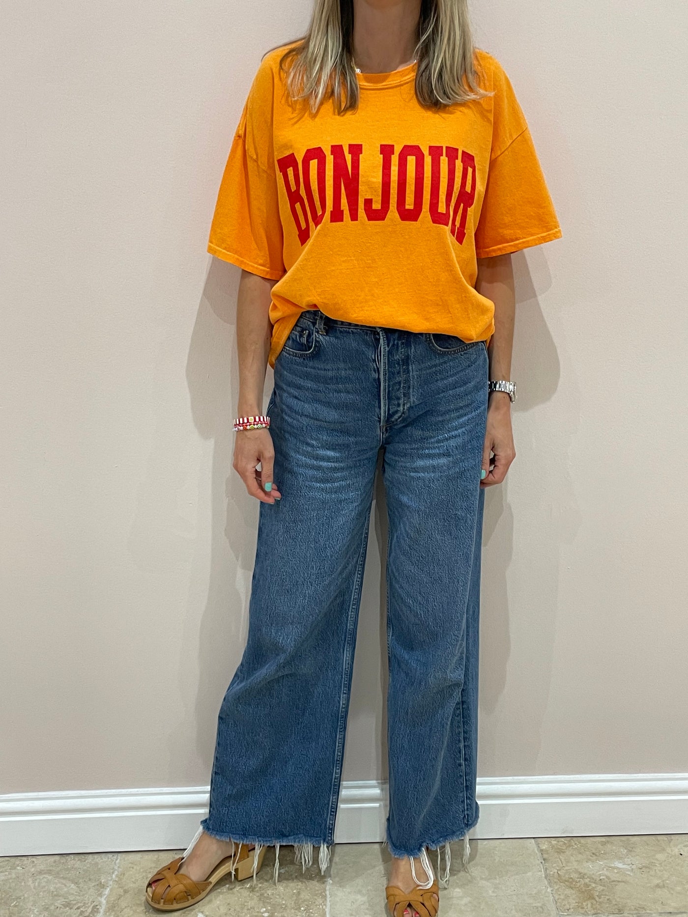 Sundae Tee Bonjour Vintage Boyfriend T Shirt